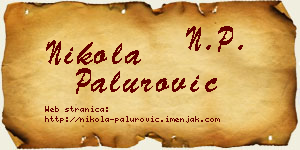 Nikola Palurović vizit kartica